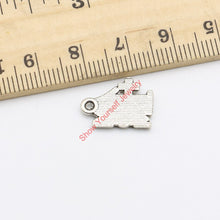 28pcs Tibetan Silver Plated One Mom Charm Pendants for Jewelry Making DIY H