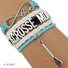 (30 PCS/lot) Infinity Love Lacrosse Bracelets Lacrosse Mom Bracelets Fashio