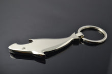 Hot Shark Key Chain Bottle Opener Flash Bright Metal Keychain family llaver