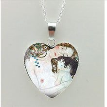 2017 New Best Mom Heart Necklace Gustav Klimt Pendant Glass Cabochon Jewelr