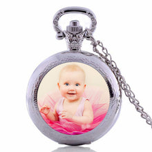 Personalized Photo Pendants Custom Pocket Watch Necklace Photo of Your Baby