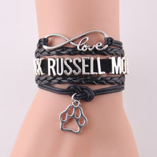 Little MingLou Infinity love Jack russell mom bracelet dog pet paw charm me
