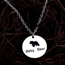 Cute MAMA Bear Family Love Mother's Children Gifts Pendant Necklace Chain C