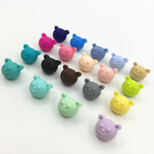 50pcs/lot Food Grade Silicone Teeth Bear Beads DIY Necklaces Baby Bracelets