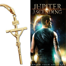 Real Golden Filled Crucifix Jesus Cross Pendant Jupiter Ascending Cross Nec