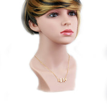 DIANSHANGKAITUOZHE Gros Collier Plastron Femme Charm Mom Dad and Baby Famil