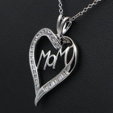 HeeZen Plated Silver Cute Romantic Heart Shaped Necklaces & Pendants Long C