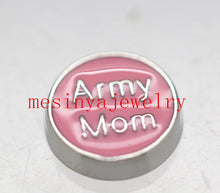 10pcs  Army mom   floating charms for glass locket  Min amount $15 per orde
