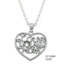 lemegeton fashion necklaces for women Love you MoM heart shape pendent link