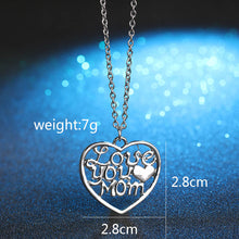 COLSEN Heart Mum & Baby Necklaces,I Love My Mother,  silver color Mama/Mom