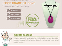 5pc BPA Free Silicone Teething Pendant Necklace 100% Organic Rubber Baby Pa