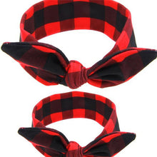 1Set Cute Children Bowknot Cotton Headband Headdress Mom Baby Mother Daught
