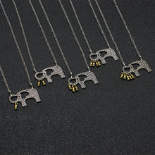 Elephant And Her Little Peanuts Necklace MOM Baby Love Fiercely Protective