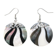Shell drop dangle earrings black white fashion jewelry mothers day birthday