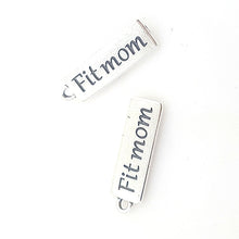 10pcs  26X10mm Antique silver tone FIT MOM charms pendant-in Charms from Je
