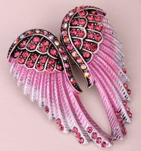 Angel wings brooch pin pendant women biker jewelry gifts for mom her wife g