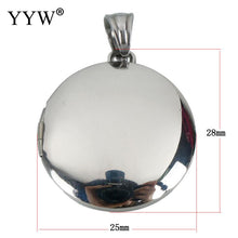 YYW 1 PC Lover Mom Gifts Stainless Steel Locket Photo Charm Pendants DIY fo