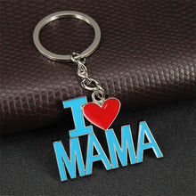 New Brand keychains mom Heart Keychain I Love Mom and I Love Dad key chain-