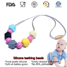 Best BPA Free Food Grade Silicone Baby Chew Beads Teething Necklace Nursing