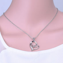 Hot Heart Love Austrian Crystal Rhinestone Pendant Necklace Animal Horse He