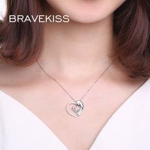 BRAVEKISS 925 Sterling Silver Pendant Chain Necklace Gift For Mother Mom He