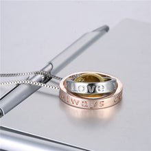 Miss Lady  I Love You Always be with you Mom Engraved Script Trinity  Penda