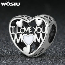 WOSTU Hot Sale 925 Sterling Silver Love For Mother Beads Fit Original Pando
