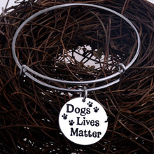 Fashion Love Bangle Pet Rescue Bracelet Love Heart Family Fathers Mothers G