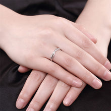 GAGAFEEL Sterling Silver 925 Jewelry Cross Open Ring Fine Original Engageme