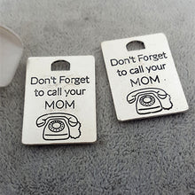 20pcs/lot Jewelry Accessories Ancient silver lettering Don't Forget to call