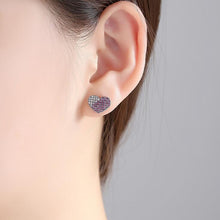 VOGUESS Heart Earring 2017 New Full Austria Crystal CZ Crystal Lover Stud E