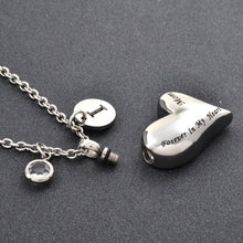 Mom Forever in my heart Mother memorial jewlery  Keepsake Urn Pendant  neck
