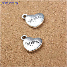 High Quality 10 Pieces/Lot 14mm*18mm Antique Silver Plated Letter Printed H