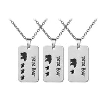 Rainbery Papa Mama Bear Necklace Mom Gifts Mothers Day Papa Bear Necklace F