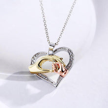 Fashion Mom Baby Mother Child Mom Daughter Hand in Hand Rhinestone Heart Pe