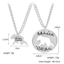 Miss Zoe Hollow MAMA BEAR BABY BEAR Mother Child Pendant Necklace Keychain