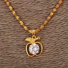 Mothers Day Gift Mom Necklace Women Fashion Jewelry Gold Luxury CZ Crystal
