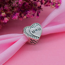 YANXIZAO 925 Silver MOM girl Shape Love Fit Pandora Bracelet Charms Beads D
