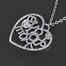 New DIY Mother's day Gifts Hollow Heart Letters Necklace Pendants For Mom W