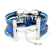 (10 PCS/lot) Custom  Infinity Love Autism Mom Puzzle Charm Bracelets For Wo