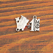 15pcs Mom Charm Pendant fit Bracelet Necklace Tibetan Silver Plated Jewelry