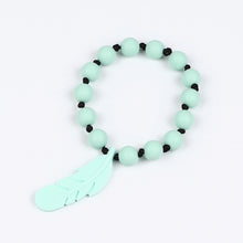 TYRY.HU DIY Creative Feather Pendant Silicone Bracelet Food Grade Silicone