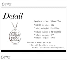 mother daughter jewelry letter round pendant necklace charm for women Love