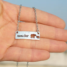 hzew Hot sale Mama Bear Bar  Mom Necklaces For Mom Gift Mother's Day Birthd