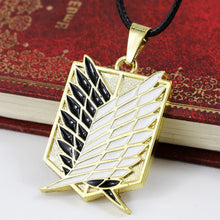 Attack on Titan Necklace Wings of Freedom Bright Silver or Antique Bronze P