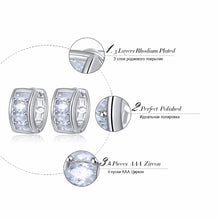 KISS MANDY Silver Color Hollow With Austrian Cubic Zircon Women Earrings Mo