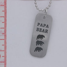 Mama Bear Necklace Mom Gifts Mothers Day Papa Bear Necklace Father Gift  Fa