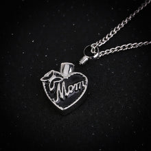 2017 New Black Memorial Mom Heart Cremation Necklace Ashes Urn Locket Penda