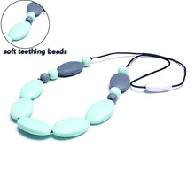 MSH.SUN Baby Silicone teeth beads necklace Food grade Light Green beads nec