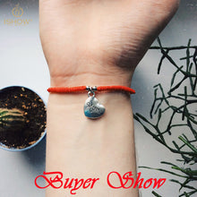 Hot Sale Mother's Day Gift Simple Handmade Braided Red String Love Heart Mo